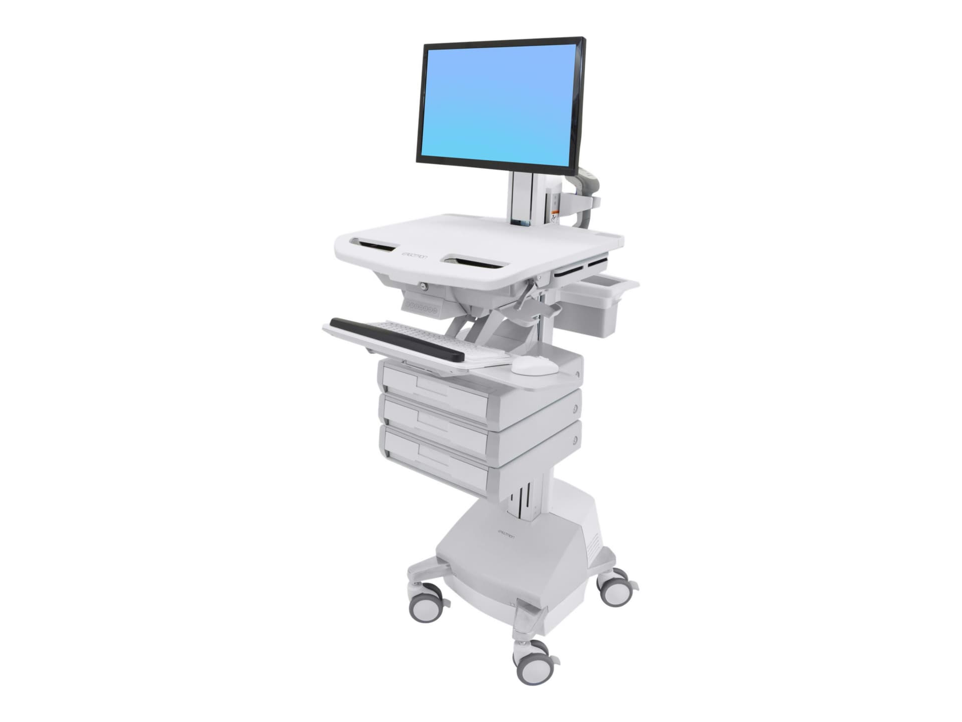 Ergotron StyleView cart - open architecture - for LCD display / keyboard / mouse / barcode scanner / CPU - TAA Compliant