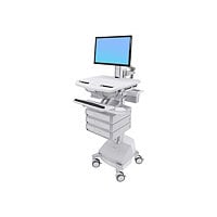 Ergotron StyleView cart - open architecture - for LCD display / keyboard /