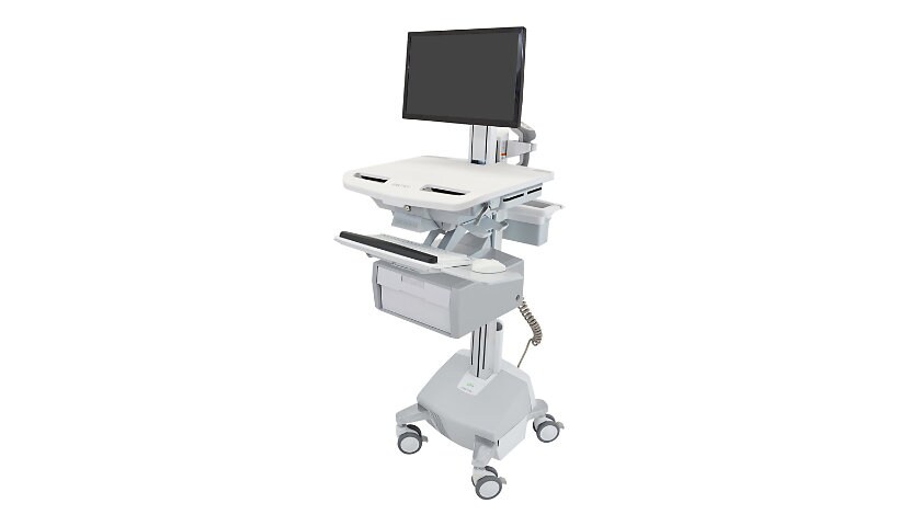 Ergotron StyleView Cart with LCD Pivot, LiFe Powered, 1 Tall Drawer cart - for LCD display / keyboard / mouse / barcode