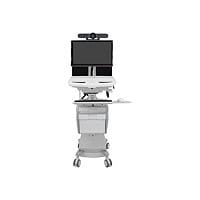 Ergotron StyleView Telepresence cart - open architecture - for 2 LCD displa