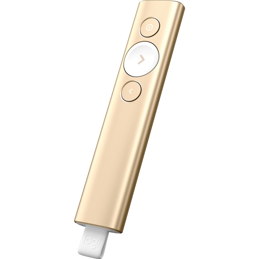 Logitech Spotlight presentation remote control - gold