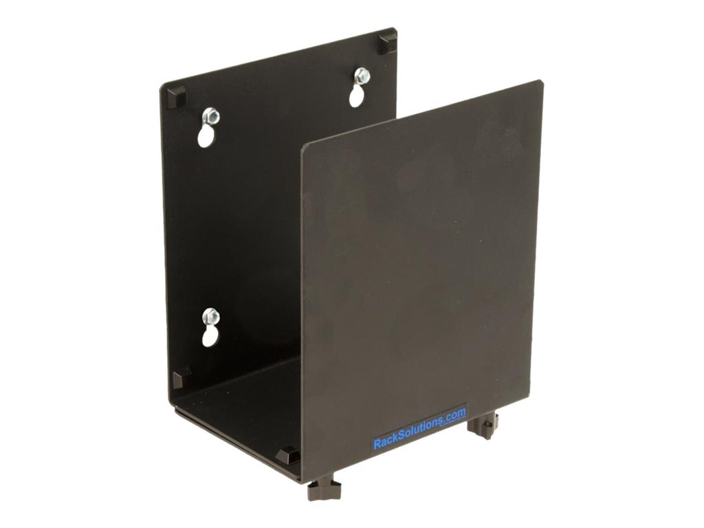 Rack Solutions Wall Mount for UPS, Desktop Computer - Black Powder Coat