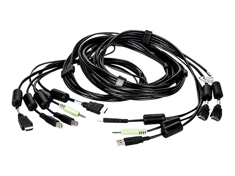 Liebert - keyboard / video / mouse / audio cable - 10 ft