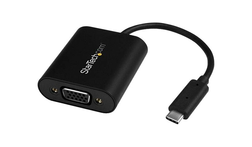 StarTech.com Compact USB C to VGA Adapter - Active Video Display Converter