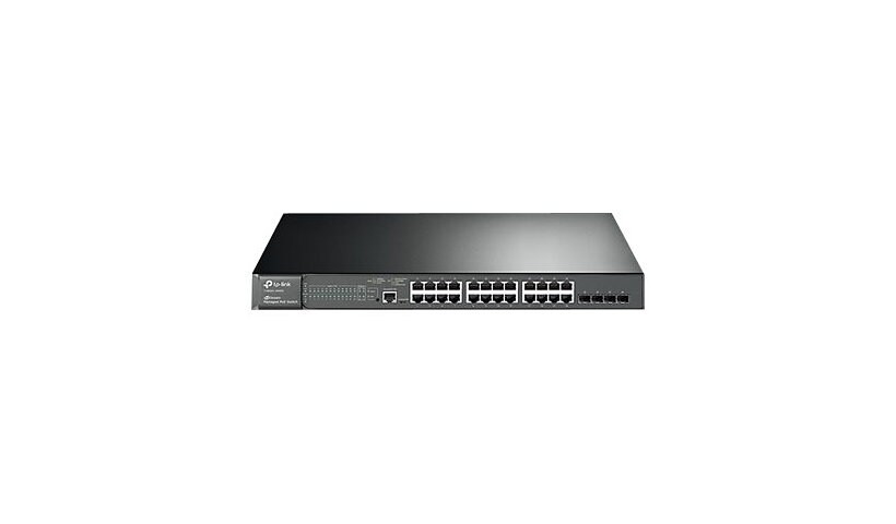 TP-Link JetStream T2600G-28MPS - switch - 24 ports - managed - rack-mountab