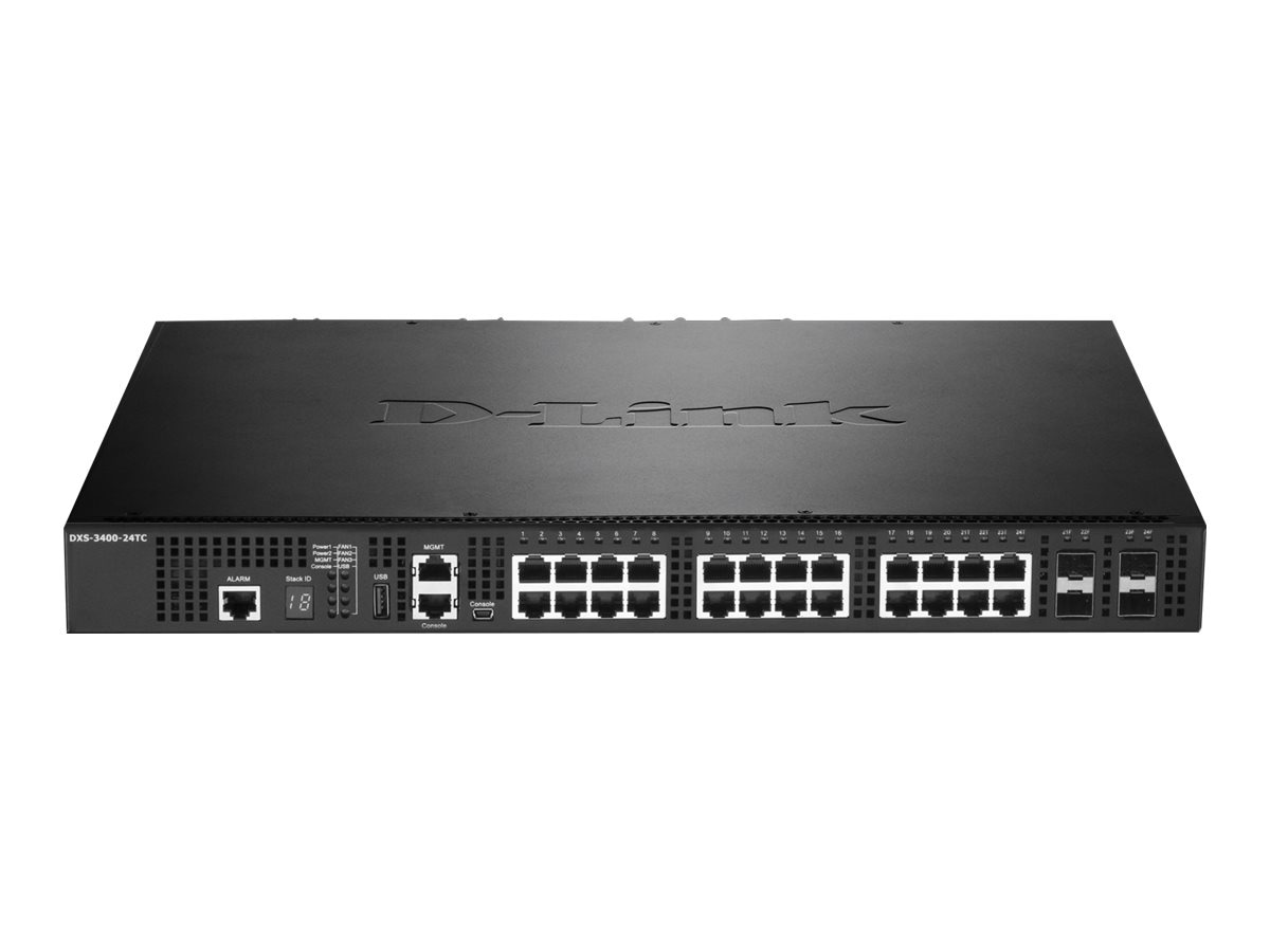 D-Link DXS 3400-24TC - switch - 24 ports - managed - rack-mountable