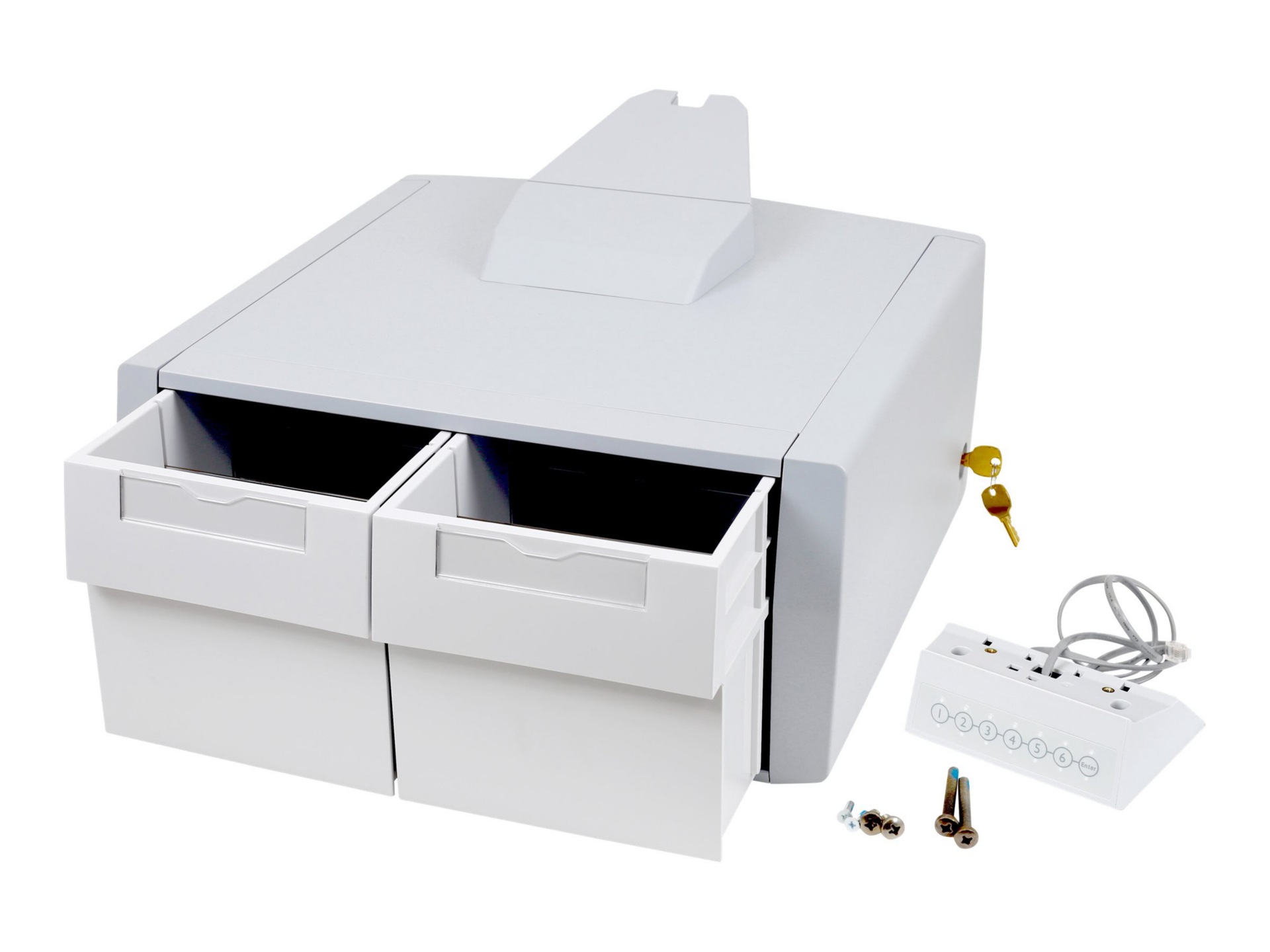 Ergotron StyleView Primary Double Tall Drawer mounting component - gray, wh