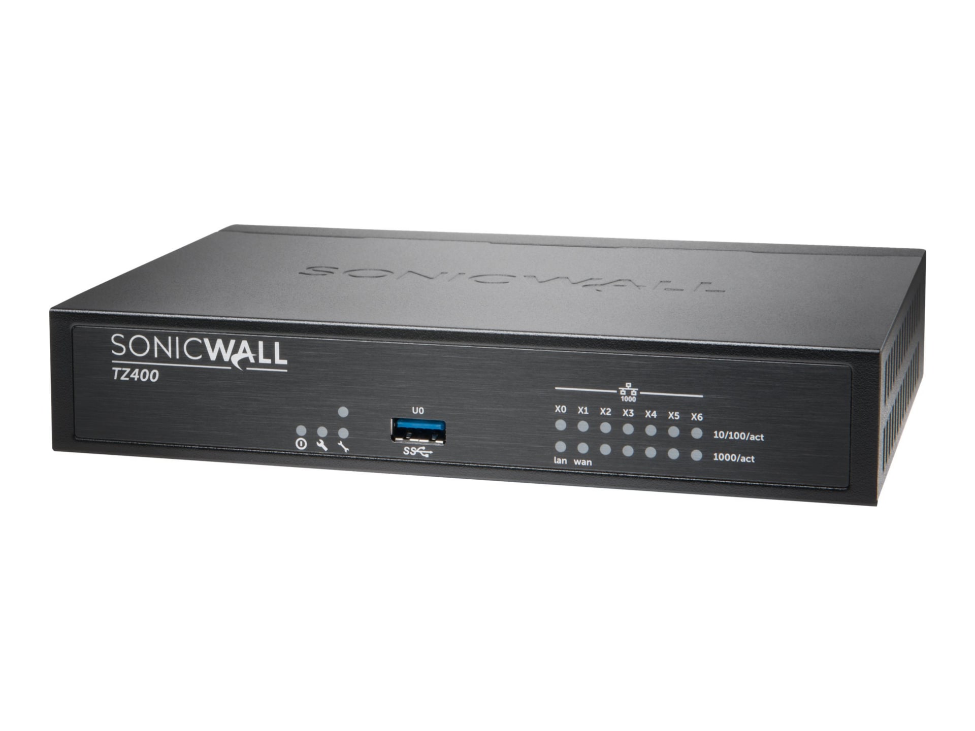 SonicWall TZ400 - security appliance - SonicWALL Gen5 Firewall Replacement - with 1 year SonicWALL Advanced Gateway