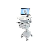 Ergotron StyleView cart - open architecture - for LCD display / keyboard / mouse / CPU / notebook / barcode scanner -