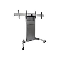 Chief Fusion X-Large Ultrawide TV Cart - For Displays 55-100" - Silver