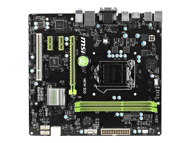 MSI H81M ECO - motherboard - micro ATX - LGA1150 Socket - H81
