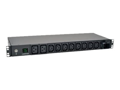 Tripp Lite PDU Metered 200V-240V 16A IEC-309 8 C13; 2 C19 Horizontal 1URM - horizontal rackmount - power distribution