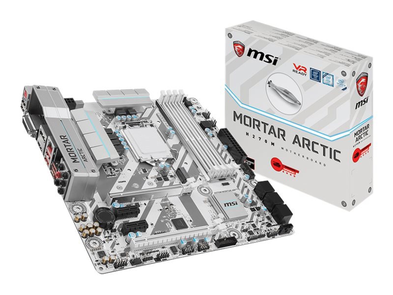 MSI H270M MORTAR ARCTIC - motherboard - micro ATX - LGA1151 Socket - H270