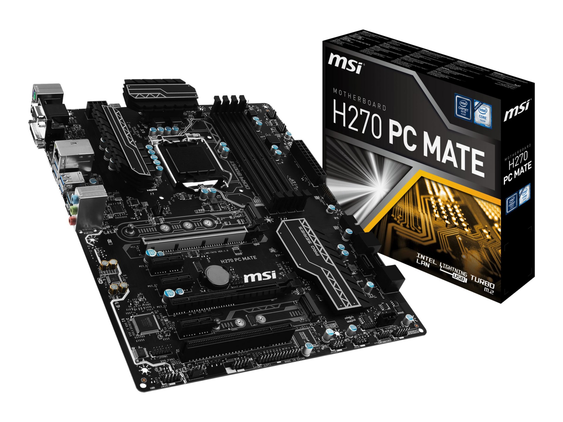MSI H270 PC MATE - motherboard - ATX - LGA1151 Socket - H270