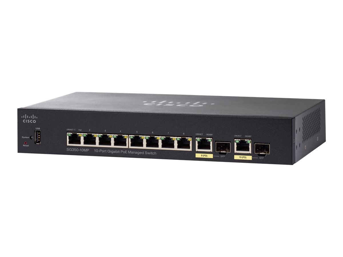 Cisco Small Business SG350-10MP - switch - 10 ports - managed