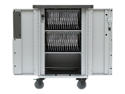 Bretford PowerSync MiX HKPZ2BG1 - cart - for 30 tablets - platinum