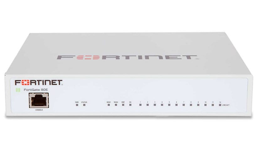 Fortinet FortiGate 80E Hardware Plus 1 Yr. 8x5 FortiCare and FortiGuard UTM