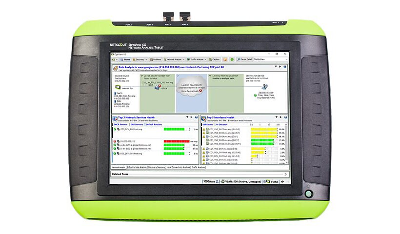Netscout OptiView G Network Analysis Tablet 10 Gbps with AirMagnet WiFi Ana