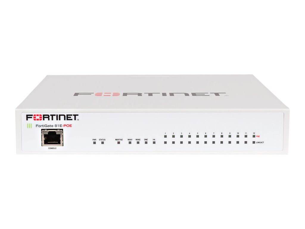 Fortinet FortiGate 80E - UTM Bundle - security appliance - with 1 year Fort