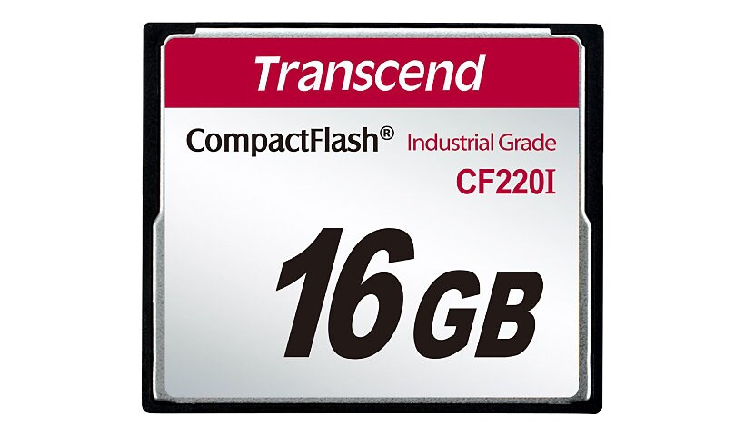 Transcend CF220I Industrial Grade - flash memory card - 16 GB - CompactFlas