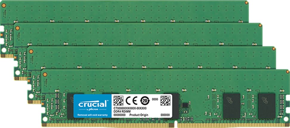 Crucial - DDR4 - 16 GB: 4 x 4 GB - DIMM 288-pin - registered