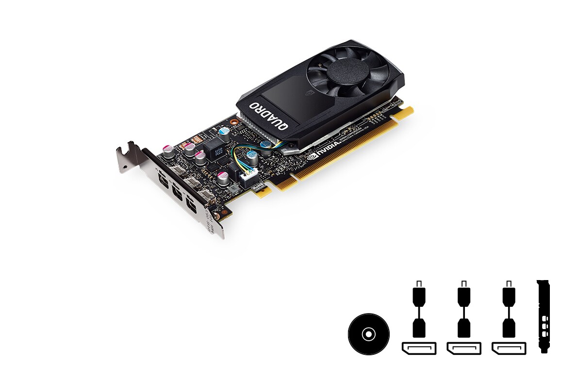 NVIDIA Quadro P400 - graphics card - Quadro P400 - 2 GB - Adapters Included