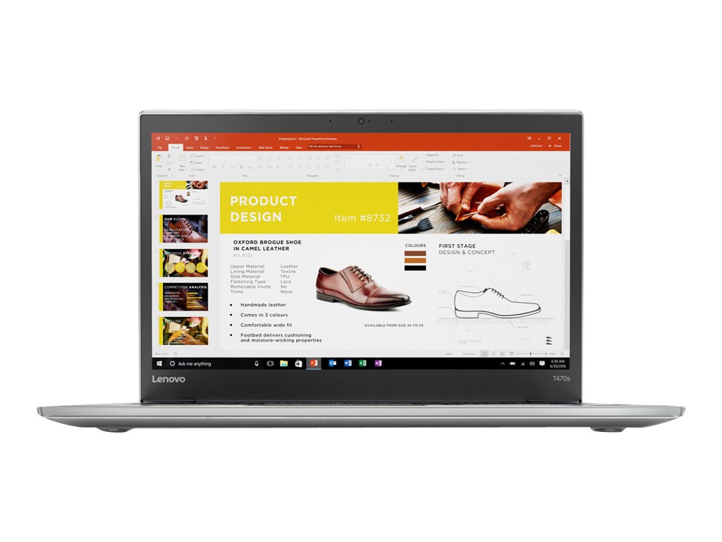 Lenovo ThinkPad T470s - 14" - Core i5 7300U - 8 GB RAM - 256 GB SSD