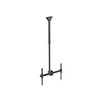 StarTech.com TV Ceiling Mount, Hanging Single Screen Vesa Mount for 32”-75" Displays - Height Adjustable Telescopic Pole