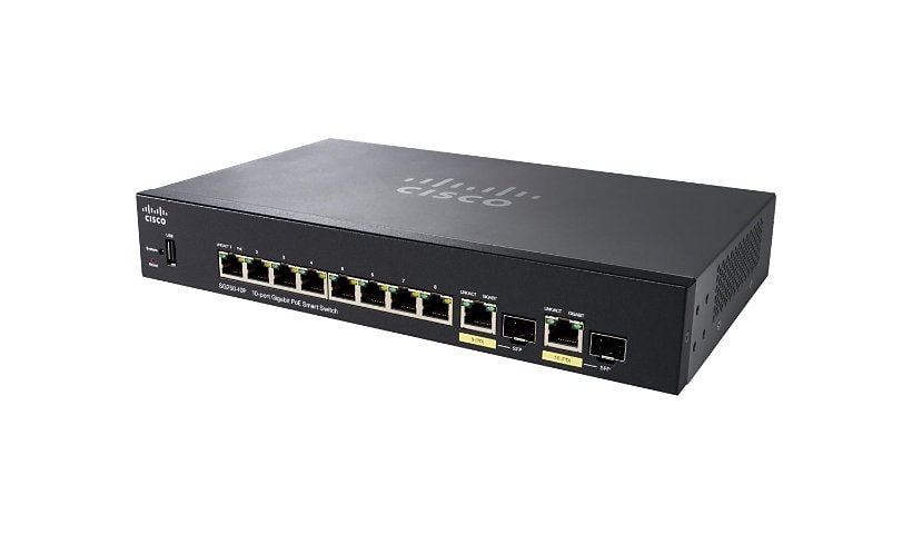 Cisco 250 Series SG250-10P - switch - 10 ports - smart