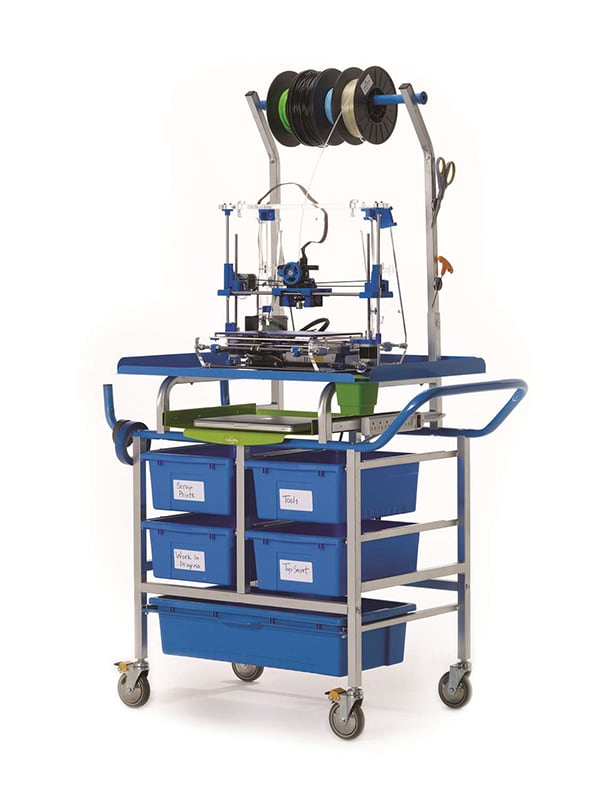 Teq 3D Printer Cart Base Model with Tub Pack 1
