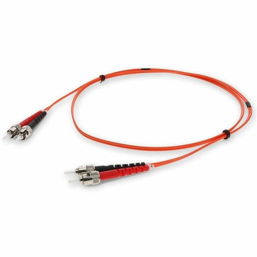 Proline 2m ST to ST Orange OM1 Duplex OFNR (Riser-Rated) MMF Fiber Patch Cable