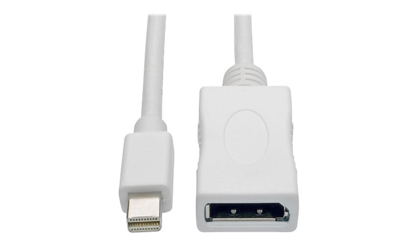 Eaton Tripp Lite Series Keyspan Mini DisplayPort to DisplayPort Adapter Cable (M/F), 4K 60 Hz, DP 1.2, HDCP 2.2, 3 ft.