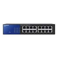 Linksys SE3016 - switch - 16 ports - unmanaged - rack-mountable