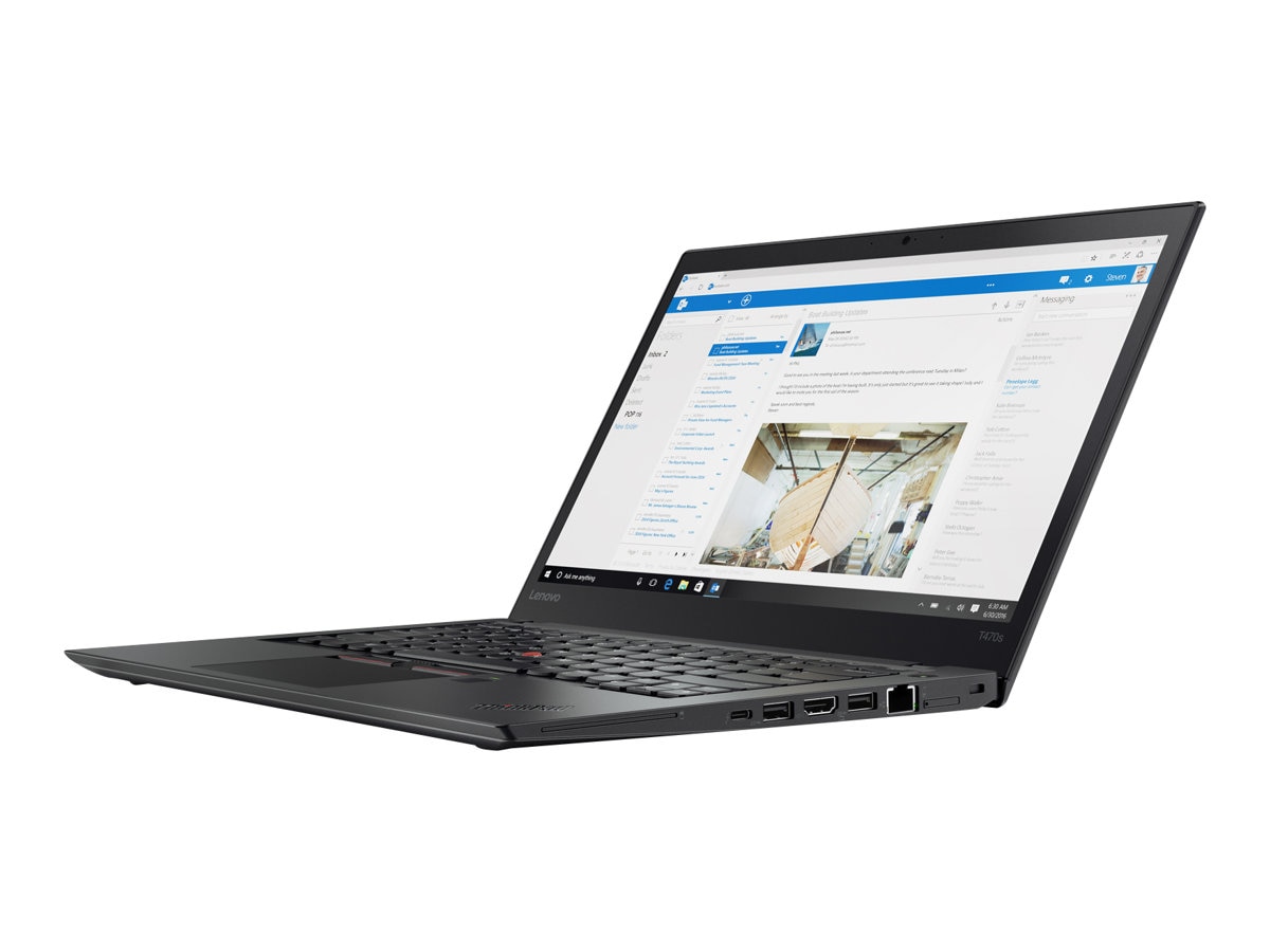 Lenovo ThinkPad T470s - 14" - Core i5 6300U - 4 GB RAM - 180 GB SSD