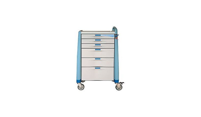 Capsa Healthcare Avalo 10 High MLD Medical Cart with Full Drawer