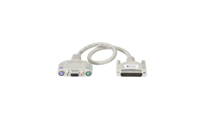 Black Box 20-ft. (6.0-m) Standard PC (PS/2) ServSwitch to KVM Cable