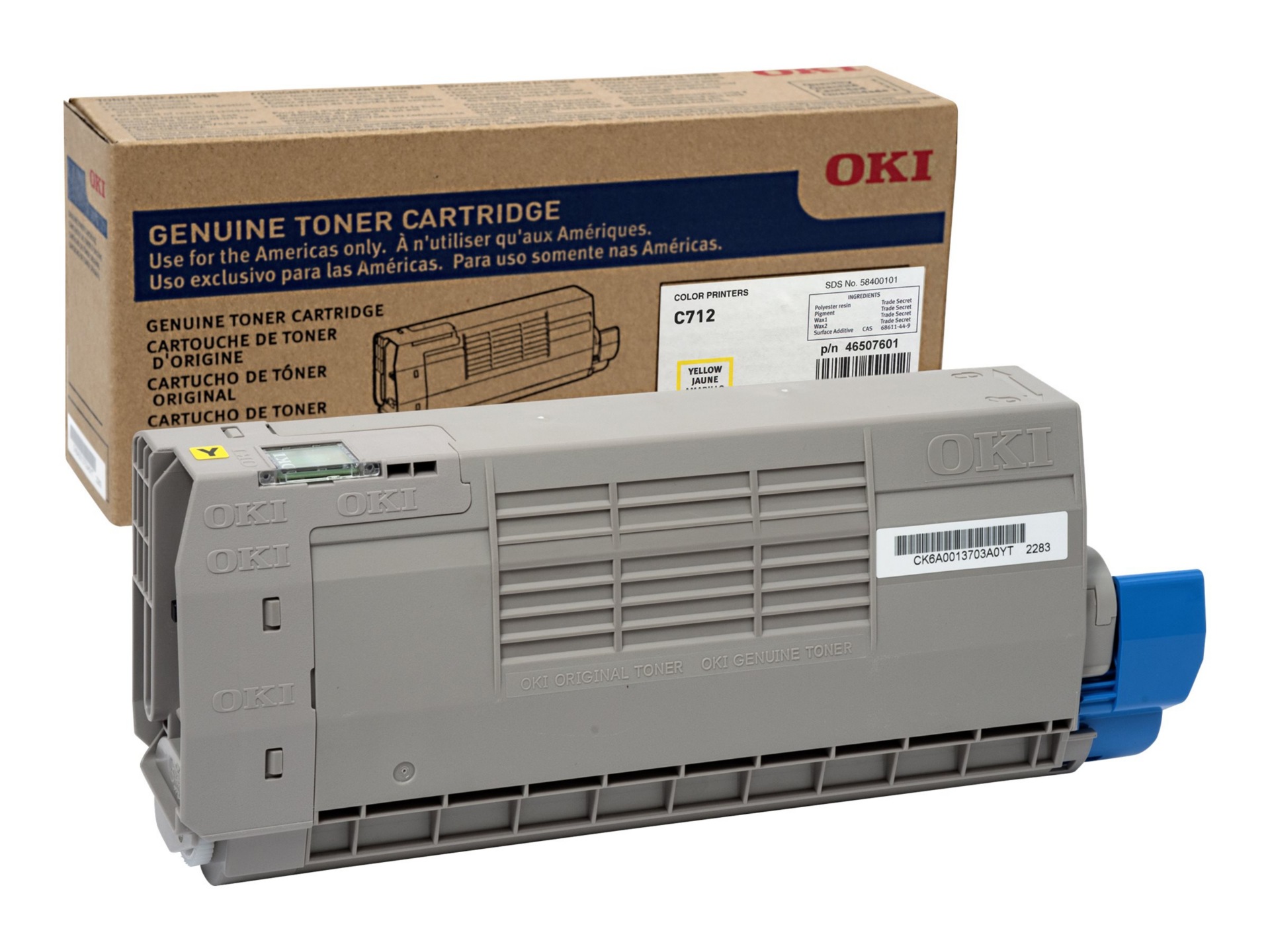 OKI C712 11.5K TONER CART ISO YELLOW