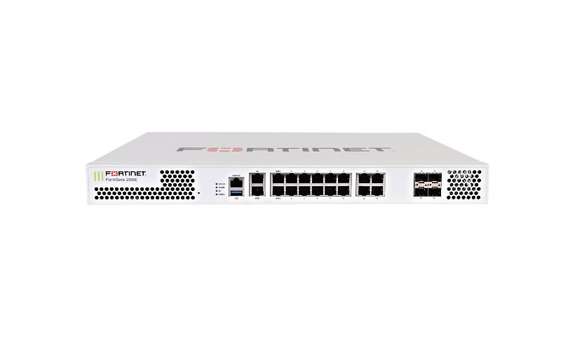 Fortinet FortiGate 200E - Enterprise Bundle - security appliance - with 1 y