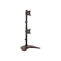 StarTech.com Vertical Dual Monitor Stand, Heavy Duty Steel, Monitors up to 27" (22lb/10kg), Vesa Monitor, Computer