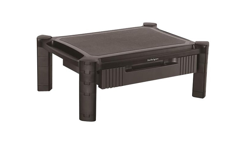 StarTech.com Computer Monitor Riser Stand with Drawer - Height Adjustable