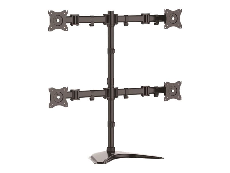 StarTech.com Quad Monitor Stand - Steel - VESA Mount Monitors up to 27in