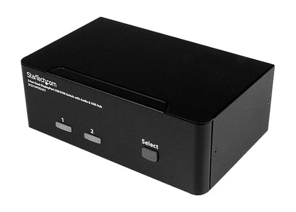 StarTech.com 2 Port DisplayPort Dual-Monitor KVM Switch - 4K 60Hz
