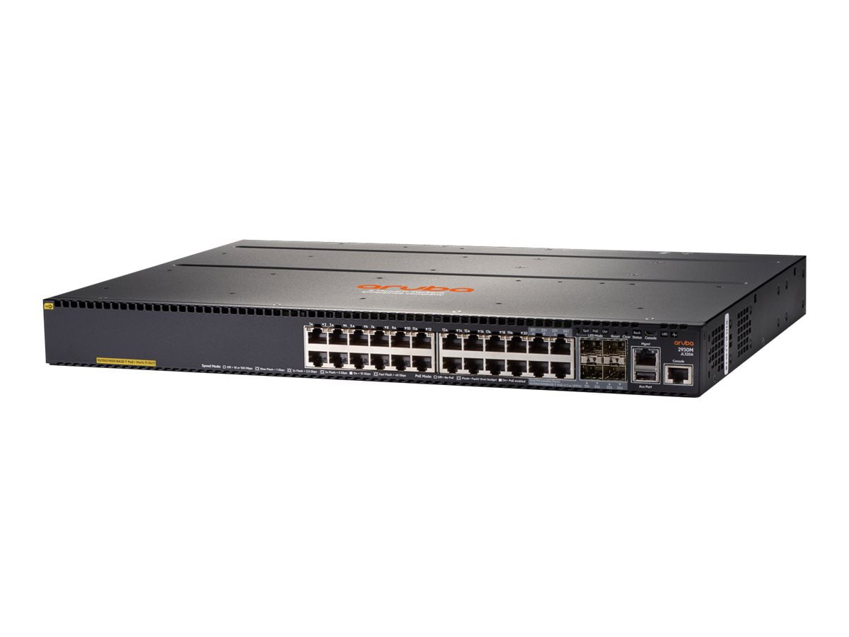 HPE Aruba 2930M 24G POE+ 1-Slot - switch - 24 ports - managed - rack-mountable