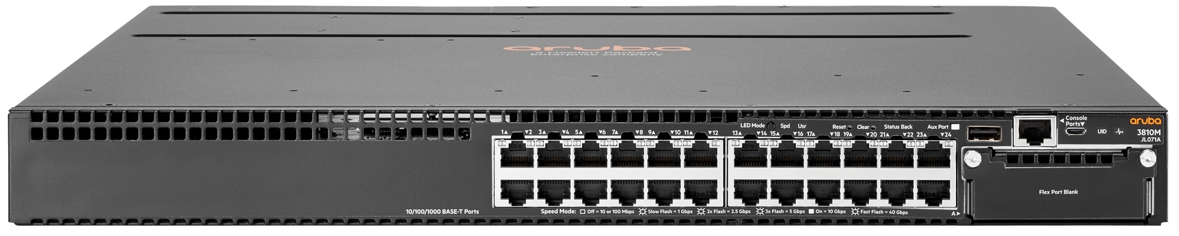 HPE Aruba 2930M 24G POE+ 1-Slot - Switch - 24 Ports - Managed