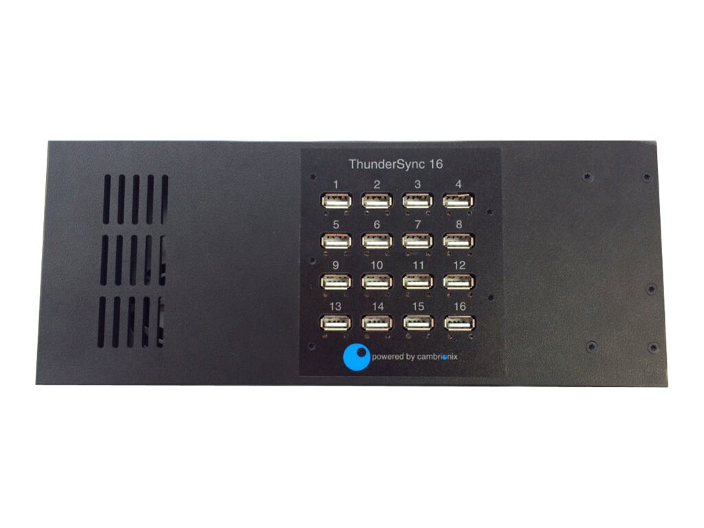 Datamation Systems ThunderSync16 Universal USB Thunderbolt 16 Port Hub char