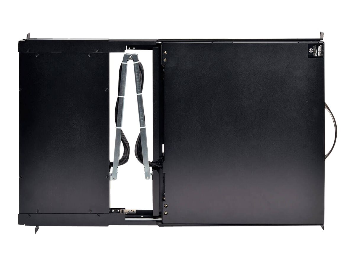 Thumbnail 3 of 9 for Eaton Tripp Lite Series Rack Console 1URM DVI, VGA for KVM Switch, 19" LCD 1080p Rackmount TAA - KVM console - Full HD