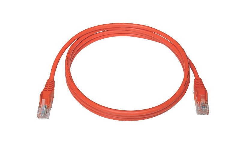 Eaton Tripp Lite Series Cat5e 350 MHz Snagless Molded (UTP) Ethernet Cable (RJ45 M/M), PoE - Orange, 5 ft. (1.52 m) -