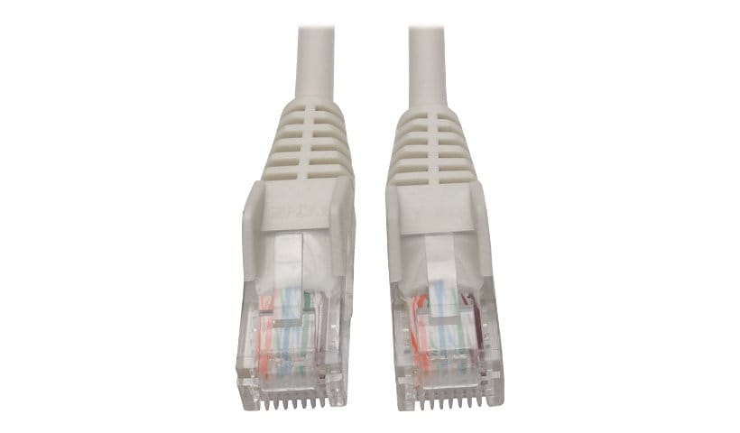 Eaton Tripp Lite Series Cat5e 350 MHz Snagless Molded (UTP) Ethernet Cable (RJ45 M/M), PoE - White, 5 ft. (1.52 m) -