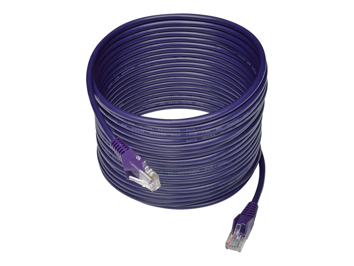 Eaton Tripp Lite Series Cat5e 350 MHz Snagless Molded (UTP) Ethernet Cable (RJ45 M/M), PoE - Purple, 25 ft. (7.62 m) -