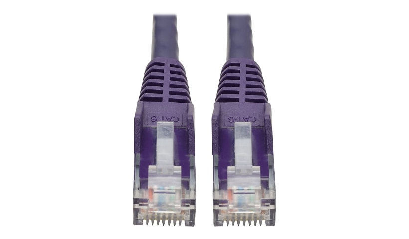 Eaton Tripp Lite Series Cat6 Gigabit Snagless Molded (UTP) Ethernet Cable (RJ45 M/M), PoE, Purple, 6 ft. (1.83 m) -